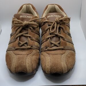 Skechers Women's Brown Suede Sneakers